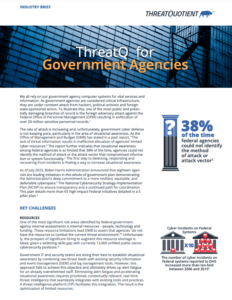 ThreatQ for Government Agencies - Brief